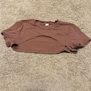 Brown Crop Top